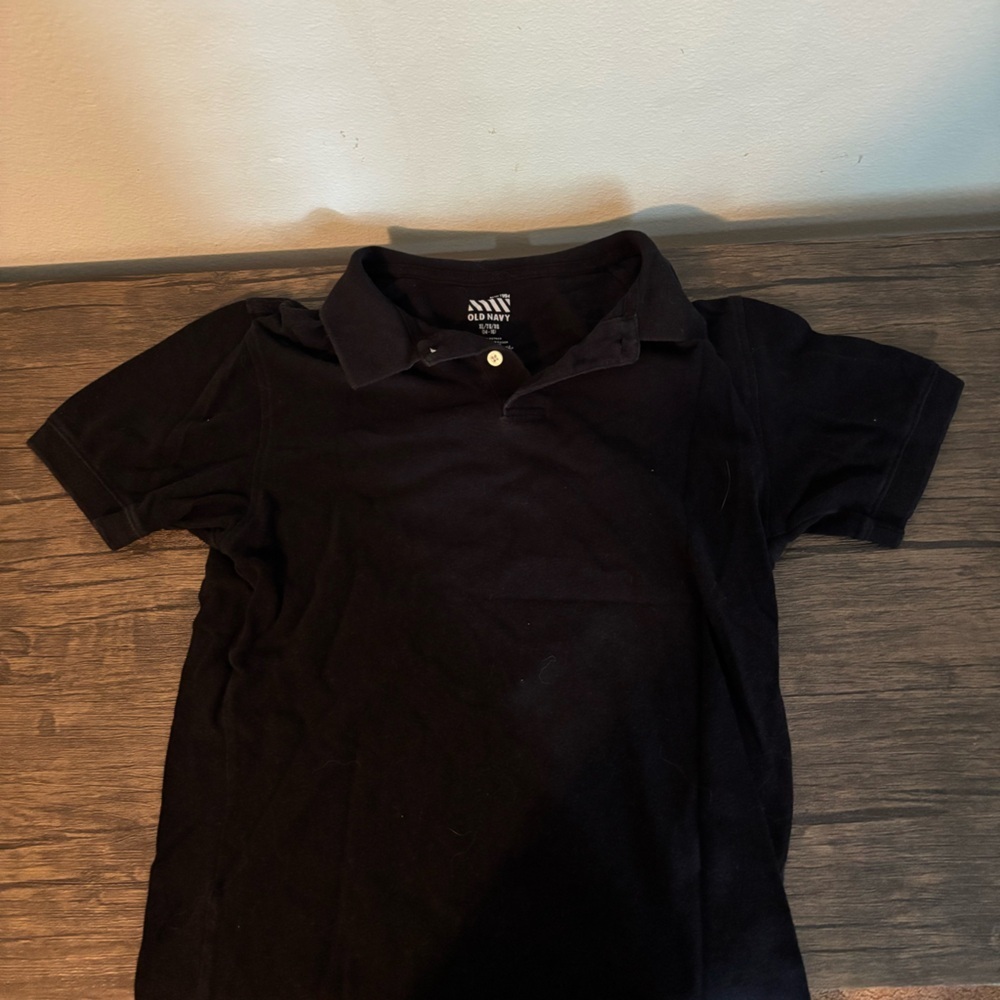 Old Navy Boys Black Polo Shirt